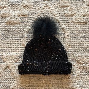Black beanie hat